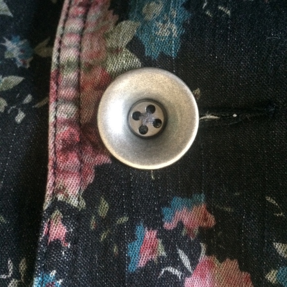 Free People Floral Denim Jacket - Picture 6 of 8